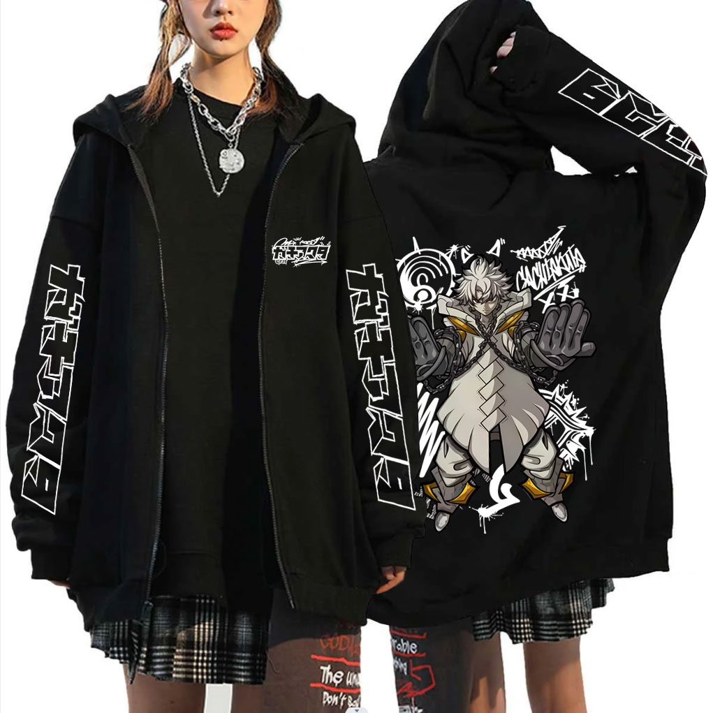 Anime Merch Hoodie - Anime Gachiakuta Rudo Merch Zipper Hoodie