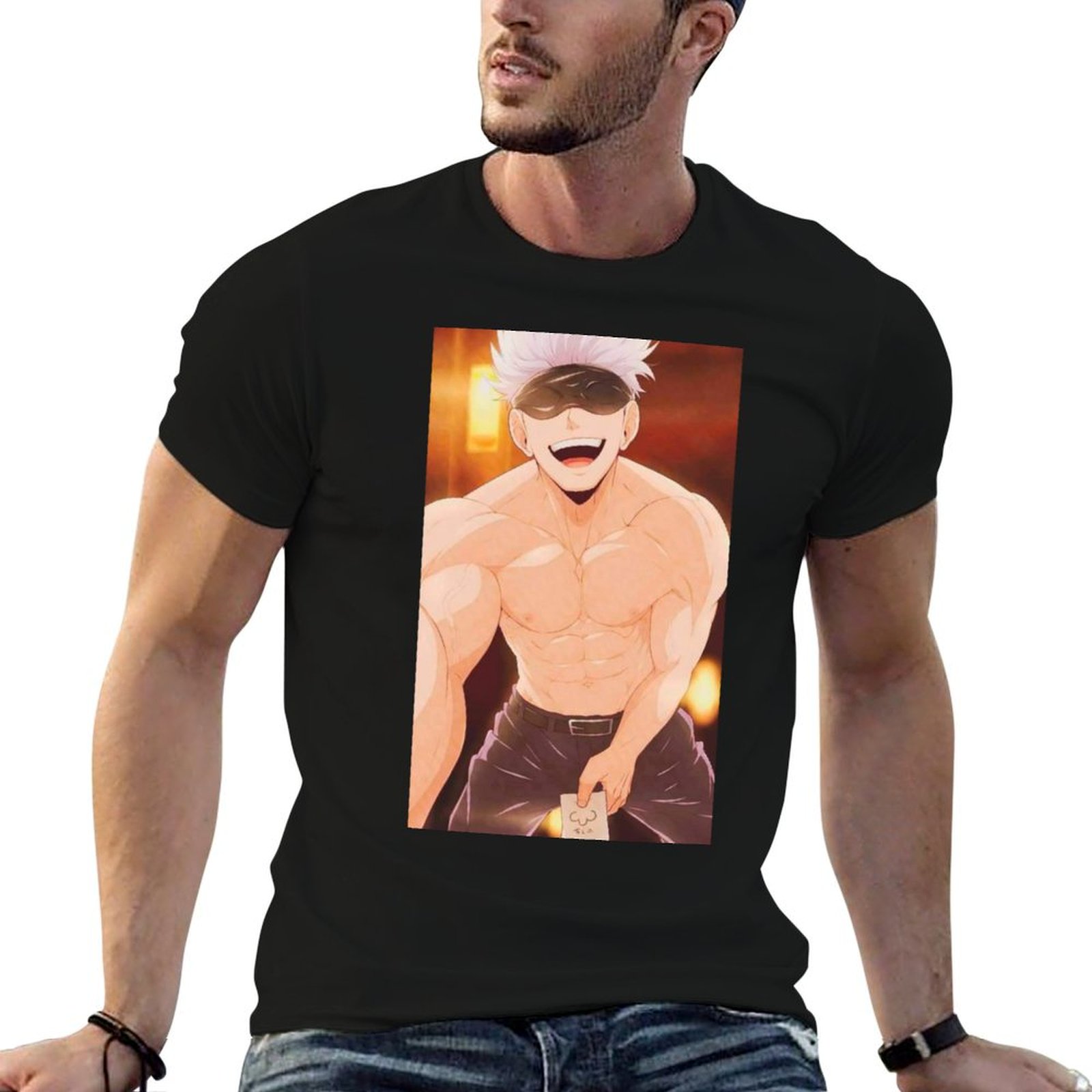 Anime Merchandise T-Shirts - Gojo Satoru Merchandise T-Shirt t shirts