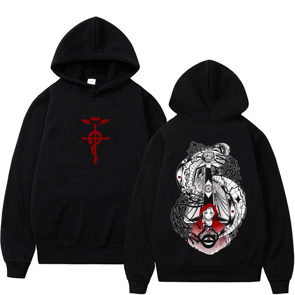 Anime Merch Hoodie - Hot Japanese Anime Fullmetal Alchemist Edward