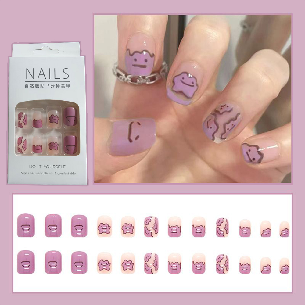 Pokemon Ditto Nail Art Sticker - Anime Merchandise Nepal recension och pris