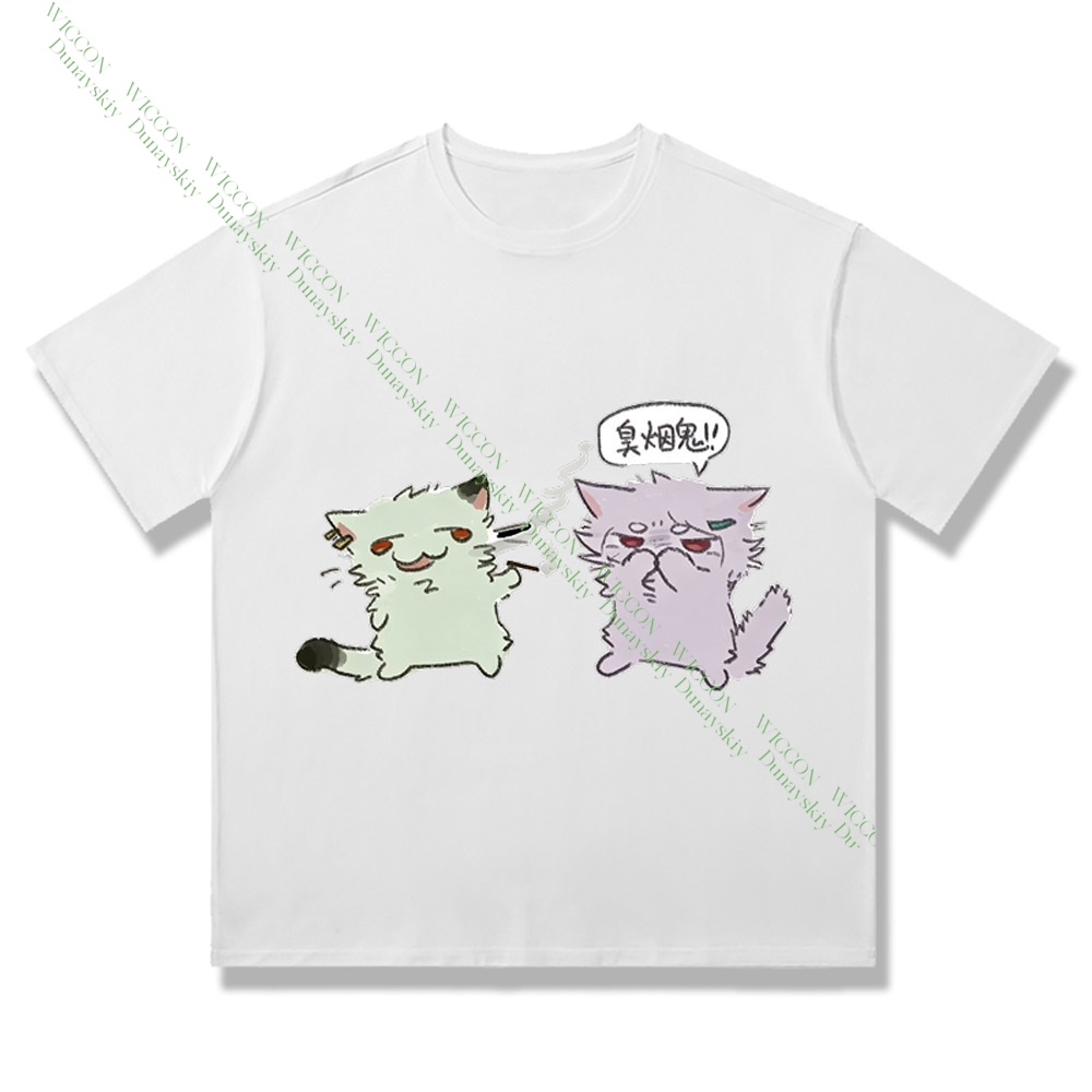Chainsmoker Cat Yaniko Satou C - Anime Merchandise T-Shirts recension och pris
