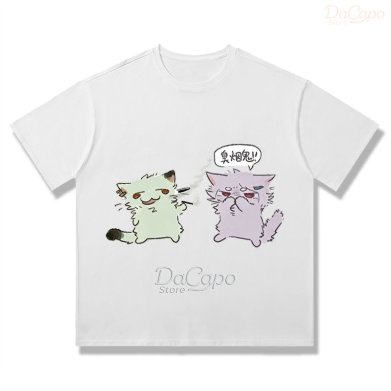 Chainsmoker Cat Yaniko Satou C - Anime Merchandise T-Shirts recension och pris