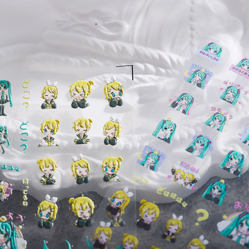 1PCS Hatsune Miku Cartoon Nail - Anime Merchandise Nepal recension och pris