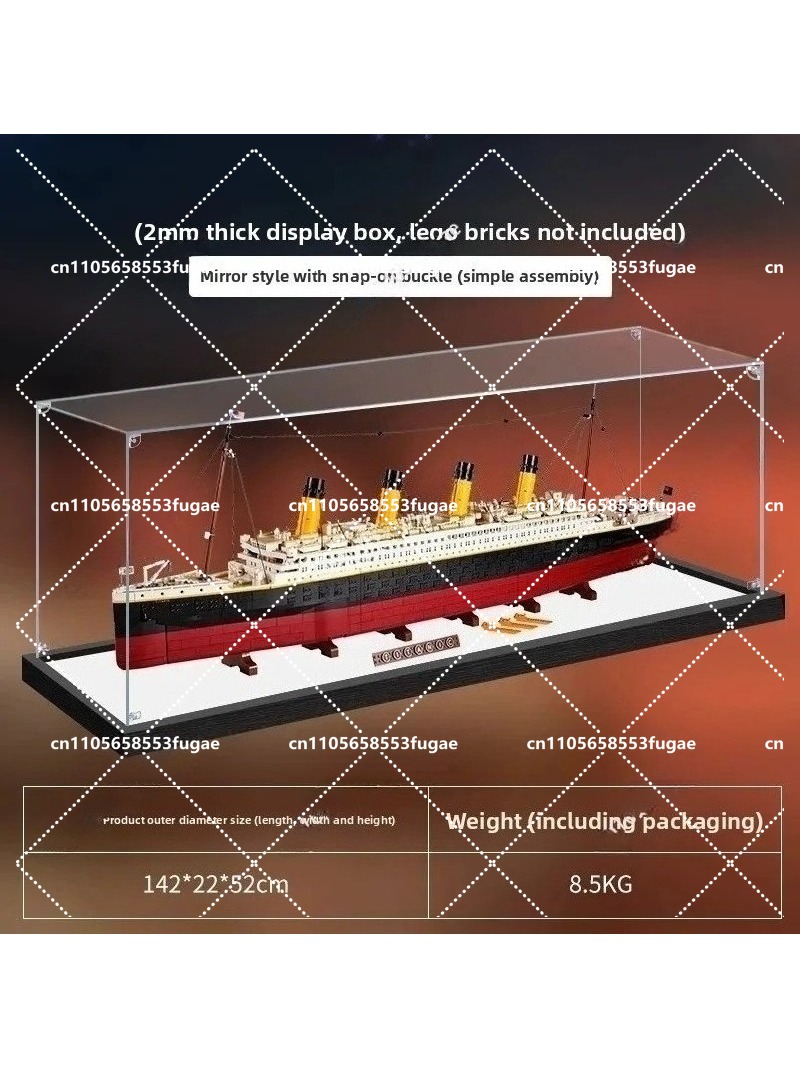 Suitable for 10294 Titanic mod - Figure Display Box recension och pris
